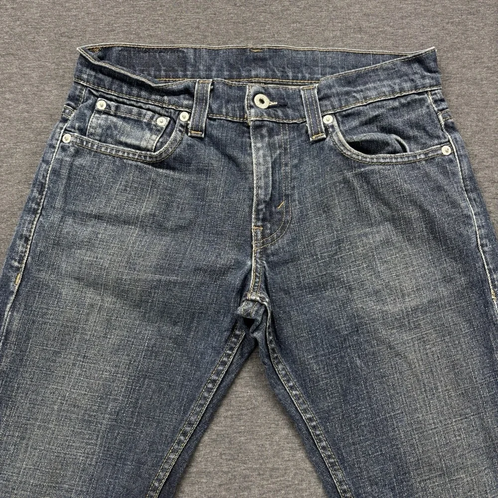Levi's 511 Jeans Mens 30X32 Blue Denim Slim Fit Stretch Fade Workwear Whiskered